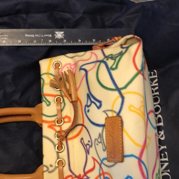 Very rare multicolored Dooney and Bourke duck purse - Picture 5 of 5